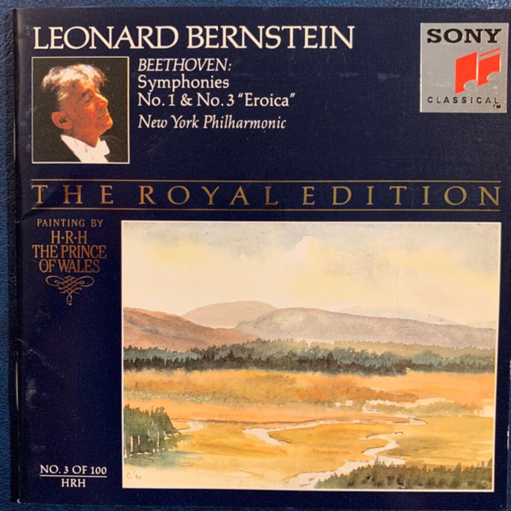 NEW! Beethoven: Symphonies‎ 1 & 3 Eroica Leonard Bernstein Royal Edition #3 CD